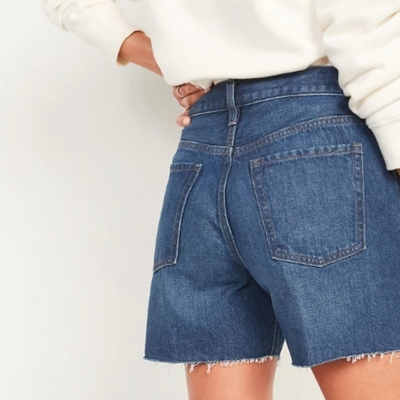 Old Navy Pants - NEW! OLD NAVY high rise 5" cut off denim jean shorts 12.